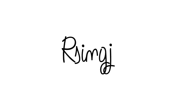 The best way (Angelique-Rose-font-FFP) to make a short signature is to pick only two or three words in your name. The name Rsingj include a total of six letters. For converting this name. Rsingj signature style 5 images and pictures png