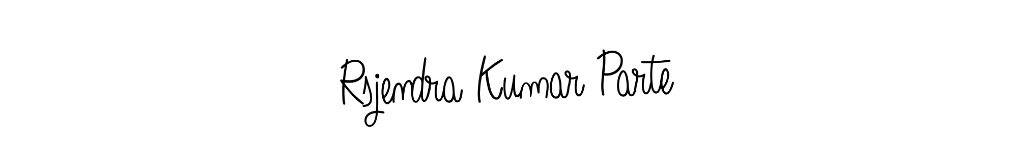 Use a signature maker to create a handwritten signature online. With this signature software, you can design (Angelique-Rose-font-FFP) your own signature for name Rsjendra Kumar Parte. Rsjendra Kumar Parte signature style 5 images and pictures png