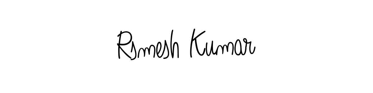 How to make Rsmesh Kumar signature? Angelique-Rose-font-FFP is a professional autograph style. Create handwritten signature for Rsmesh Kumar name. Rsmesh Kumar signature style 5 images and pictures png