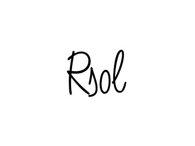 Once you've used our free online signature maker to create your best signature Angelique-Rose-font-FFP style, it's time to enjoy all of the benefits that Rsol name signing documents. Rsol signature style 5 images and pictures png