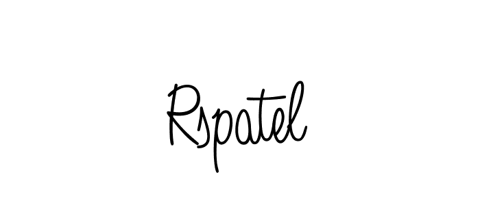 Also we have Rspatel name is the best signature style. Create professional handwritten signature collection using Angelique-Rose-font-FFP autograph style. Rspatel signature style 5 images and pictures png