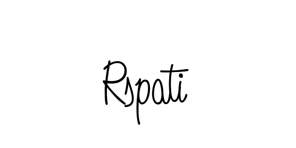 Make a beautiful signature design for name Rspati. With this signature (Angelique-Rose-font-FFP) style, you can create a handwritten signature for free. Rspati signature style 5 images and pictures png