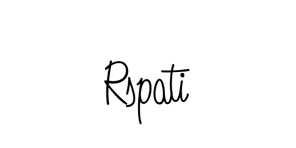 Make a beautiful signature design for name Rspati. With this signature (Angelique-Rose-font-FFP) style, you can create a handwritten signature for free. Rspati signature style 5 images and pictures png