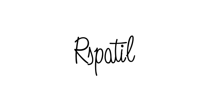 The best way (Angelique-Rose-font-FFP) to make a short signature is to pick only two or three words in your name. The name Rspatil include a total of six letters. For converting this name. Rspatil signature style 5 images and pictures png