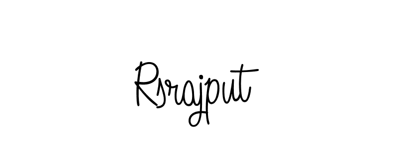 Use a signature maker to create a handwritten signature online. With this signature software, you can design (Angelique-Rose-font-FFP) your own signature for name Rsrajput. Rsrajput signature style 5 images and pictures png