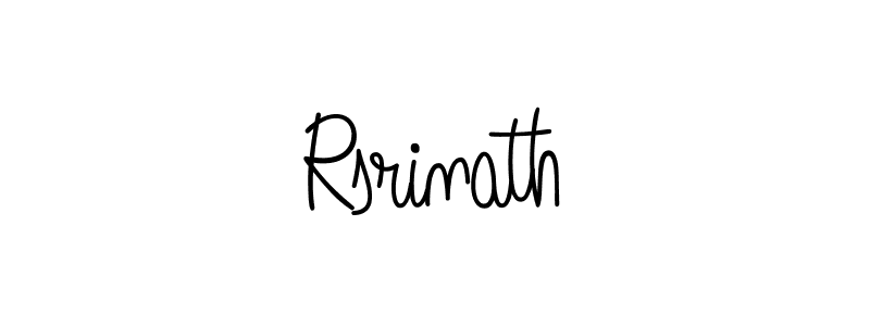 Make a beautiful signature design for name Rsrinath. With this signature (Angelique-Rose-font-FFP) style, you can create a handwritten signature for free. Rsrinath signature style 5 images and pictures png