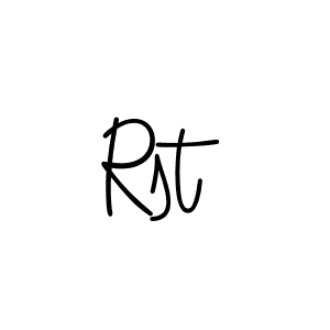 How to Draw Rst signature style? Angelique-Rose-font-FFP is a latest design signature styles for name Rst. Rst signature style 5 images and pictures png