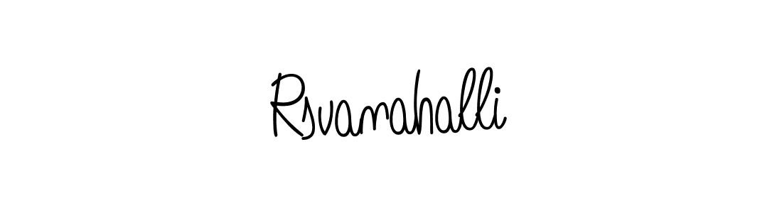 How to make Rsvanahalli name signature. Use Angelique-Rose-font-FFP style for creating short signs online. This is the latest handwritten sign. Rsvanahalli signature style 5 images and pictures png