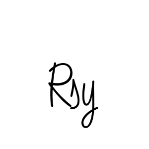 Make a beautiful signature design for name Rsy. Use this online signature maker to create a handwritten signature for free. Rsy signature style 5 images and pictures png