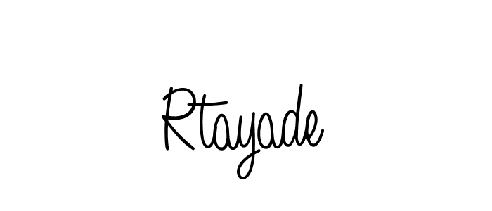 The best way (Angelique-Rose-font-FFP) to make a short signature is to pick only two or three words in your name. The name Rtayade include a total of six letters. For converting this name. Rtayade signature style 5 images and pictures png