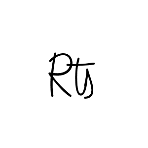 You should practise on your own different ways (Angelique-Rose-font-FFP) to write your name (Rts) in signature. don't let someone else do it for you. Rts signature style 5 images and pictures png