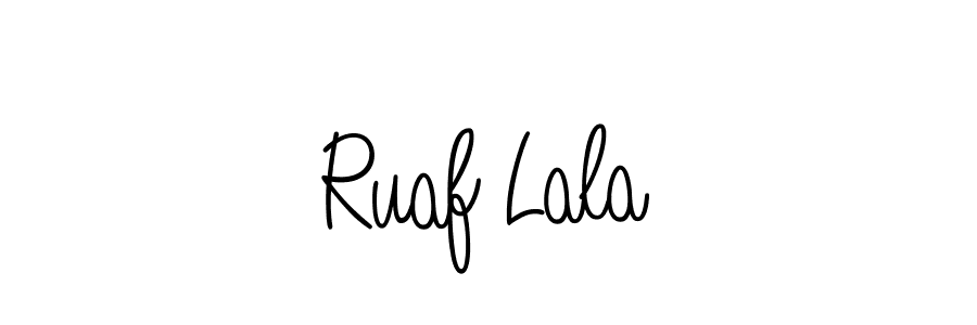 How to Draw Ruaf Lala signature style? Angelique-Rose-font-FFP is a latest design signature styles for name Ruaf Lala. Ruaf Lala signature style 5 images and pictures png