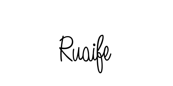 if you are searching for the best signature style for your name Ruaife. so please give up your signature search. here we have designed multiple signature styles  using Angelique-Rose-font-FFP. Ruaife signature style 5 images and pictures png
