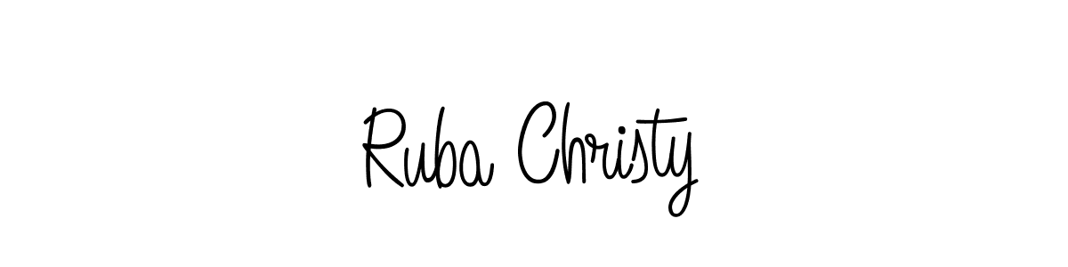 You can use this online signature creator to create a handwritten signature for the name Ruba Christy. This is the best online autograph maker. Ruba Christy signature style 5 images and pictures png