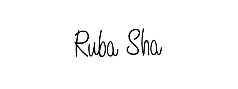 This is the best signature style for the Ruba Sha name. Also you like these signature font (Angelique-Rose-font-FFP). Mix name signature. Ruba Sha signature style 5 images and pictures png