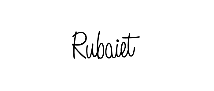 Angelique-Rose-font-FFP is a professional signature style that is perfect for those who want to add a touch of class to their signature. It is also a great choice for those who want to make their signature more unique. Get Rubaiet name to fancy signature for free. Rubaiet signature style 5 images and pictures png