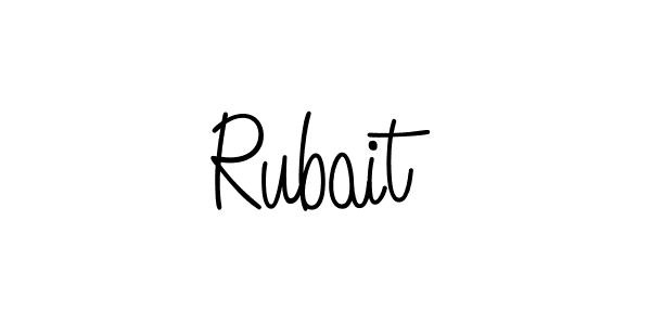 You should practise on your own different ways (Angelique-Rose-font-FFP) to write your name (Rubait) in signature. don't let someone else do it for you. Rubait signature style 5 images and pictures png