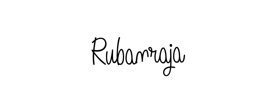 You should practise on your own different ways (Angelique-Rose-font-FFP) to write your name (Rubanraja) in signature. don't let someone else do it for you. Rubanraja signature style 5 images and pictures png