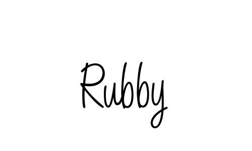 How to make Rubby name signature. Use Angelique-Rose-font-FFP style for creating short signs online. This is the latest handwritten sign. Rubby signature style 5 images and pictures png