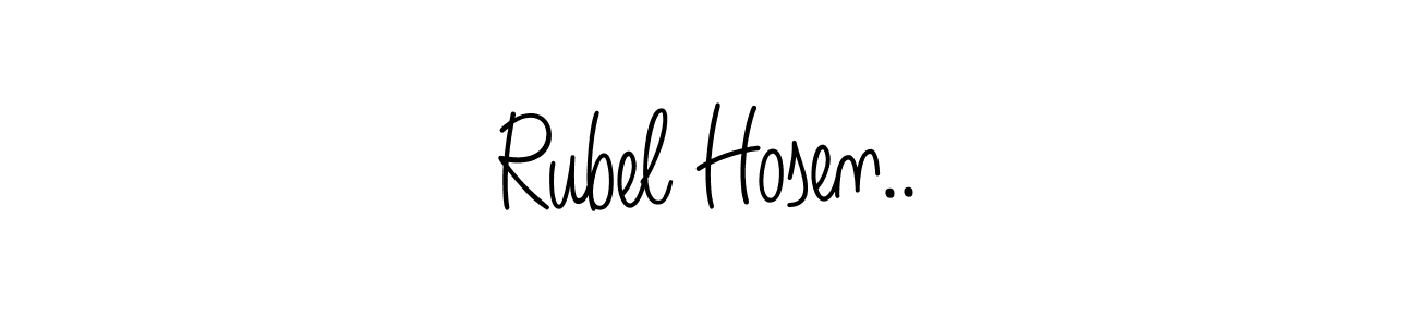 How to make Rubel Hosen.. name signature. Use Angelique-Rose-font-FFP style for creating short signs online. This is the latest handwritten sign. Rubel Hosen.. signature style 5 images and pictures png