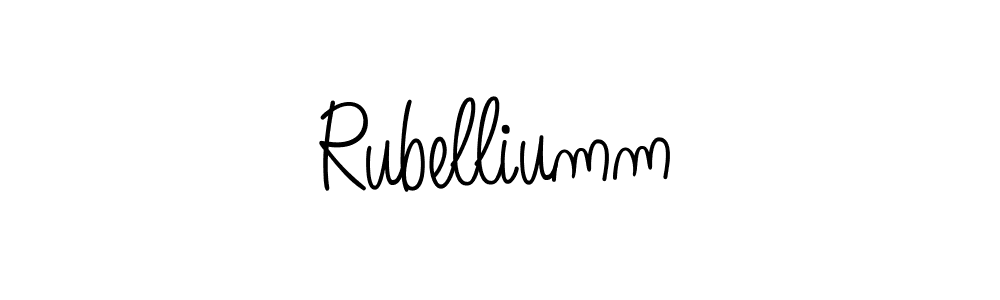 Design your own signature with our free online signature maker. With this signature software, you can create a handwritten (Angelique-Rose-font-FFP) signature for name Rubelliumm. Rubelliumm signature style 5 images and pictures png