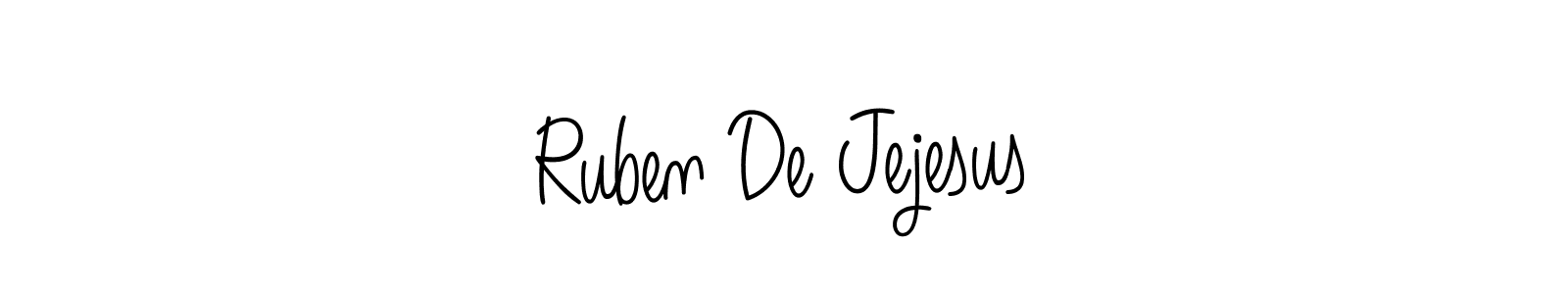 Design your own signature with our free online signature maker. With this signature software, you can create a handwritten (Angelique-Rose-font-FFP) signature for name Ruben De Jejesus. Ruben De Jejesus signature style 5 images and pictures png