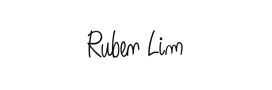 Make a beautiful signature design for name Ruben Lim. With this signature (Angelique-Rose-font-FFP) style, you can create a handwritten signature for free. Ruben Lim signature style 5 images and pictures png
