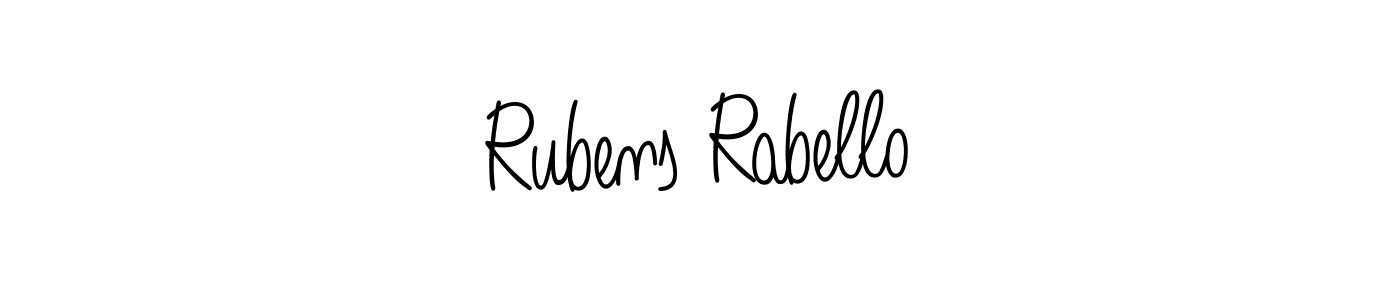Once you've used our free online signature maker to create your best signature Angelique-Rose-font-FFP style, it's time to enjoy all of the benefits that Rubens Rabello name signing documents. Rubens Rabello signature style 5 images and pictures png
