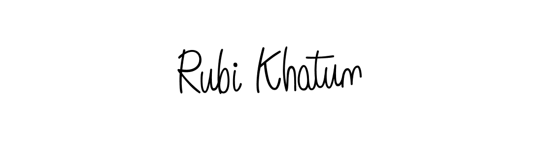 Once you've used our free online signature maker to create your best signature Angelique-Rose-font-FFP style, it's time to enjoy all of the benefits that Rubi Khatun name signing documents. Rubi Khatun signature style 5 images and pictures png