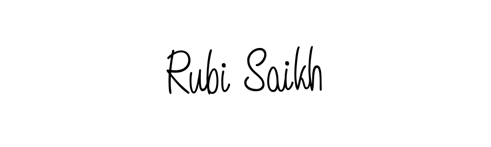 Once you've used our free online signature maker to create your best signature Angelique-Rose-font-FFP style, it's time to enjoy all of the benefits that Rubi Saikh name signing documents. Rubi Saikh signature style 5 images and pictures png