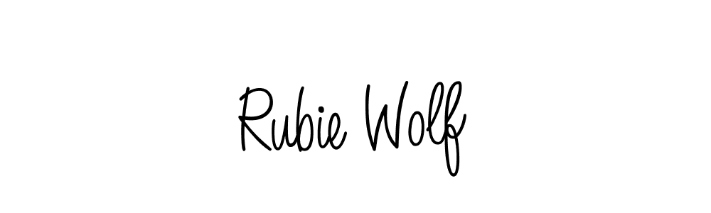 How to make Rubie Wolf signature? Angelique-Rose-font-FFP is a professional autograph style. Create handwritten signature for Rubie Wolf name. Rubie Wolf signature style 5 images and pictures png