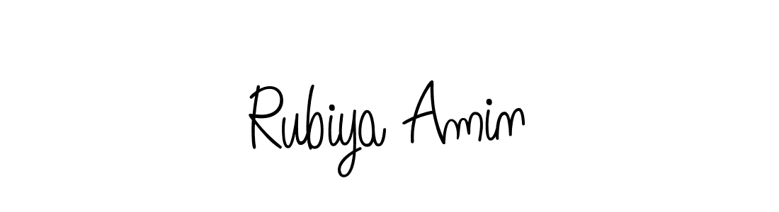 Make a beautiful signature design for name Rubiya Amin. Use this online signature maker to create a handwritten signature for free. Rubiya Amin signature style 5 images and pictures png