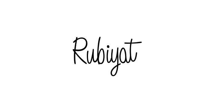 You can use this online signature creator to create a handwritten signature for the name Rubiyat. This is the best online autograph maker. Rubiyat signature style 5 images and pictures png