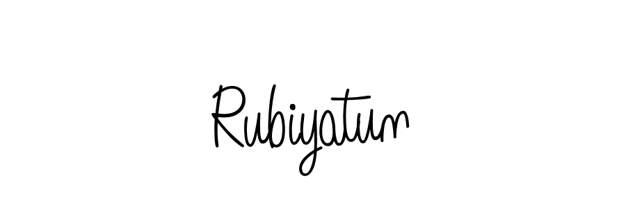 Make a beautiful signature design for name Rubiyatun. Use this online signature maker to create a handwritten signature for free. Rubiyatun signature style 5 images and pictures png