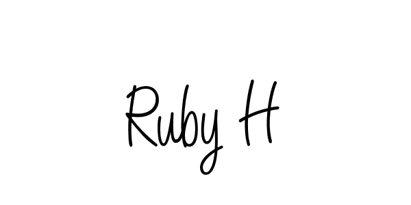 This is the best signature style for the Ruby H name. Also you like these signature font (Angelique-Rose-font-FFP). Mix name signature. Ruby H signature style 5 images and pictures png