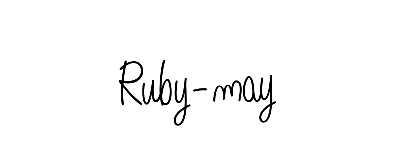 Also You can easily find your signature by using the search form. We will create Ruby-may name handwritten signature images for you free of cost using Angelique-Rose-font-FFP sign style. Ruby-may signature style 5 images and pictures png