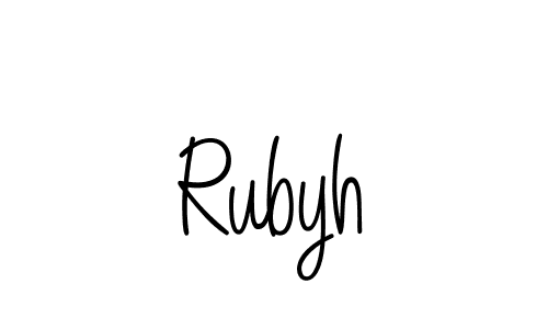 Here are the top 10 professional signature styles for the name Rubyh. These are the best autograph styles you can use for your name. Rubyh signature style 5 images and pictures png