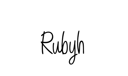 Here are the top 10 professional signature styles for the name Rubyh. These are the best autograph styles you can use for your name. Rubyh signature style 5 images and pictures png