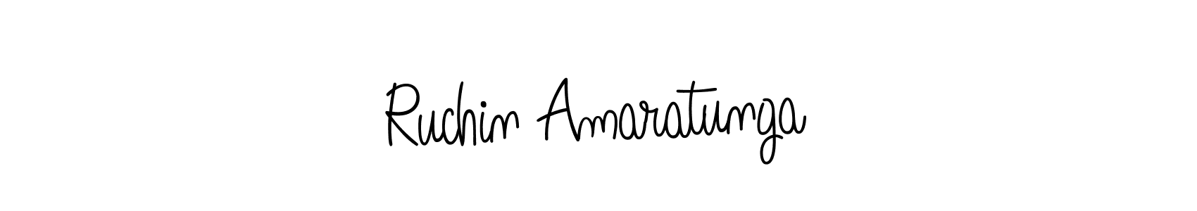 Create a beautiful signature design for name Ruchin Amaratunga. With this signature (Angelique-Rose-font-FFP) fonts, you can make a handwritten signature for free. Ruchin Amaratunga signature style 5 images and pictures png