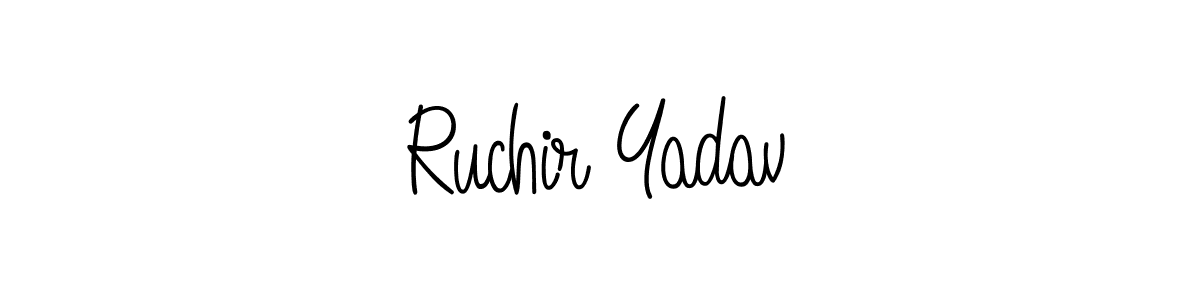 You can use this online signature creator to create a handwritten signature for the name Ruchir Yadav. This is the best online autograph maker. Ruchir Yadav signature style 5 images and pictures png