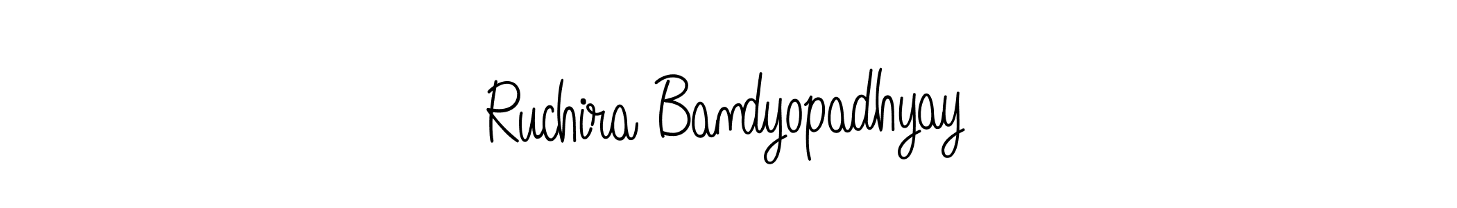 if you are searching for the best signature style for your name Ruchira Bandyopadhyay. so please give up your signature search. here we have designed multiple signature styles  using Angelique-Rose-font-FFP. Ruchira Bandyopadhyay signature style 5 images and pictures png