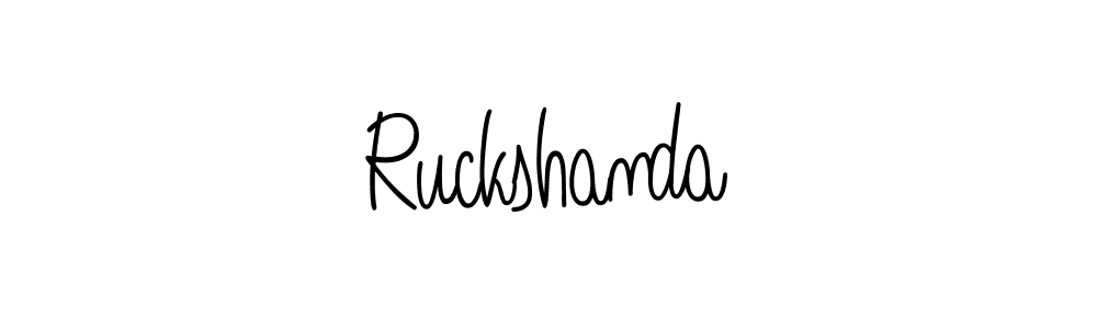 The best way (Angelique-Rose-font-FFP) to make a short signature is to pick only two or three words in your name. The name Ruckshanda include a total of six letters. For converting this name. Ruckshanda signature style 5 images and pictures png