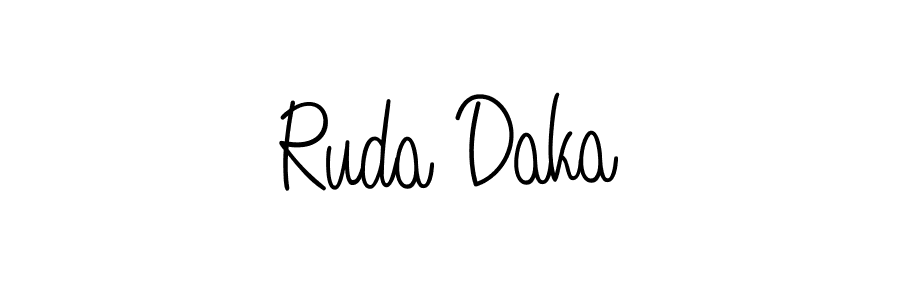 It looks lik you need a new signature style for name Ruda Daka. Design unique handwritten (Angelique-Rose-font-FFP) signature with our free signature maker in just a few clicks. Ruda Daka signature style 5 images and pictures png