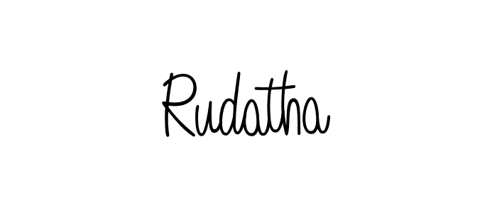 Create a beautiful signature design for name Rudatha. With this signature (Angelique-Rose-font-FFP) fonts, you can make a handwritten signature for free. Rudatha signature style 5 images and pictures png