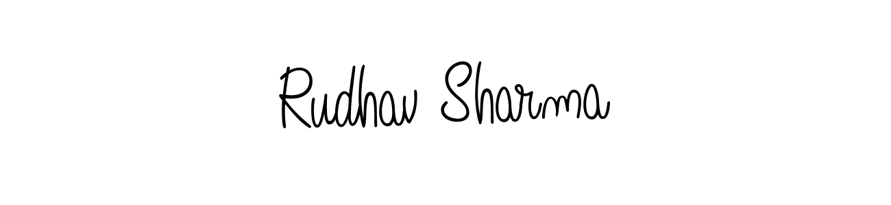 Make a beautiful signature design for name Rudhav Sharma. Use this online signature maker to create a handwritten signature for free. Rudhav Sharma signature style 5 images and pictures png