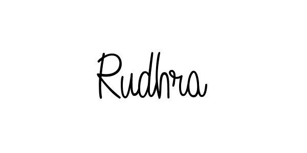 Design your own signature with our free online signature maker. With this signature software, you can create a handwritten (Angelique-Rose-font-FFP) signature for name Rudhra. Rudhra signature style 5 images and pictures png