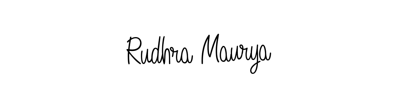 It looks lik you need a new signature style for name Rudhra Maurya. Design unique handwritten (Angelique-Rose-font-FFP) signature with our free signature maker in just a few clicks. Rudhra Maurya signature style 5 images and pictures png