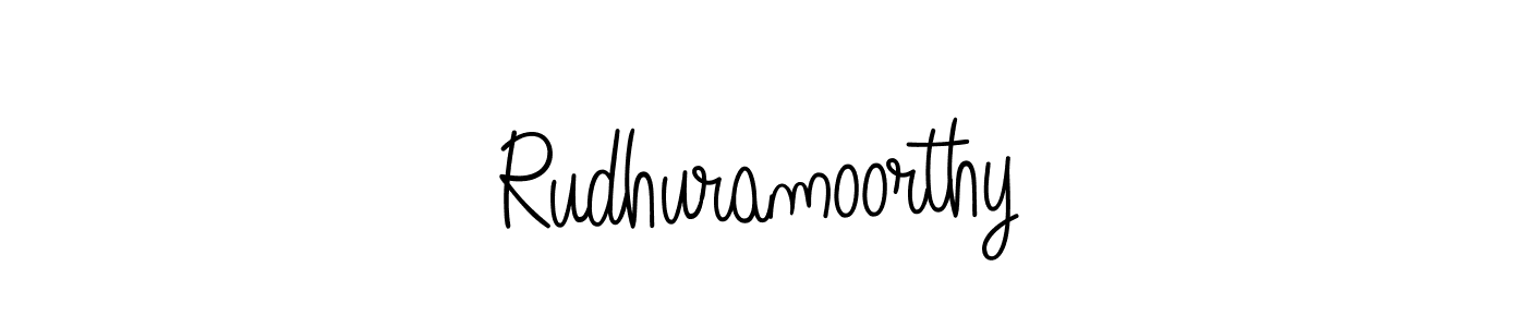 How to make Rudhuramoorthy name signature. Use Angelique-Rose-font-FFP style for creating short signs online. This is the latest handwritten sign. Rudhuramoorthy signature style 5 images and pictures png