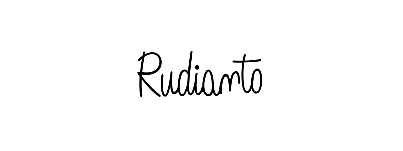 Rudianto stylish signature style. Best Handwritten Sign (Angelique-Rose-font-FFP) for my name. Handwritten Signature Collection Ideas for my name Rudianto. Rudianto signature style 5 images and pictures png