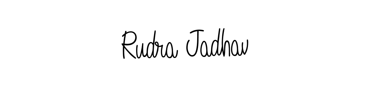 This is the best signature style for the Rudra Jadhav name. Also you like these signature font (Angelique-Rose-font-FFP). Mix name signature. Rudra Jadhav signature style 5 images and pictures png